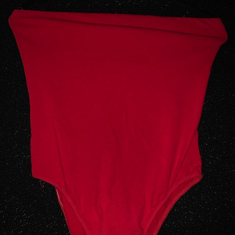 Red Body Suit Sleeveless